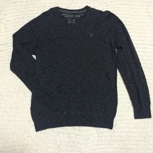 V-neck Charcoal Men's Sweater